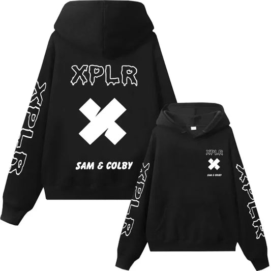 XPLR Sam and Colby Printed Hoodie